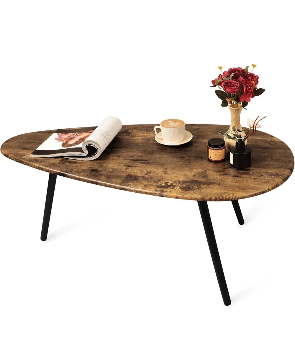 Coffee Table for Living Room Small Mid Century Cof - Image 3