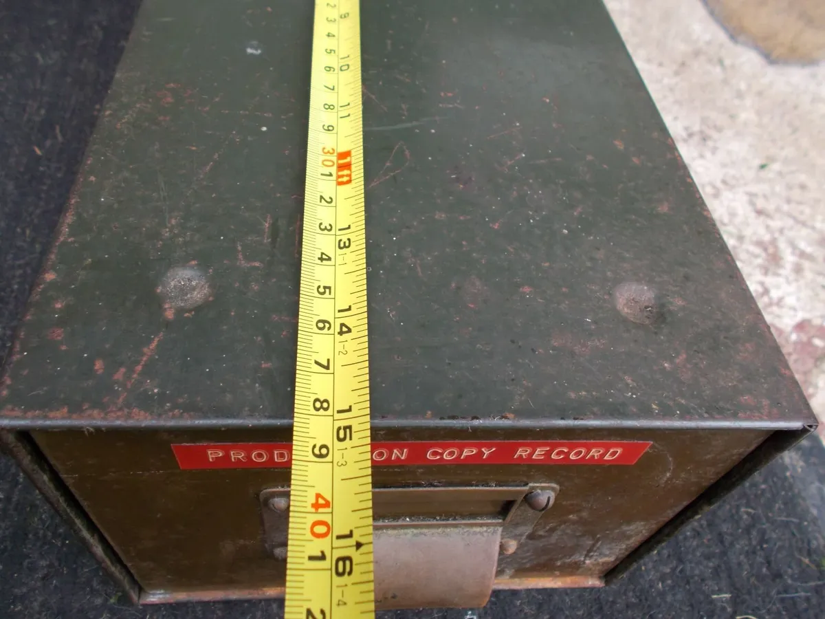 Metal Index card Filing Cabinet - Image 4