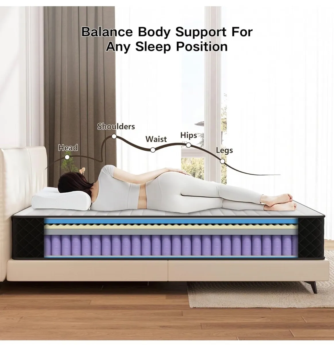 25CM Extra Firm Double Mattresses with Innerspring - Image 4