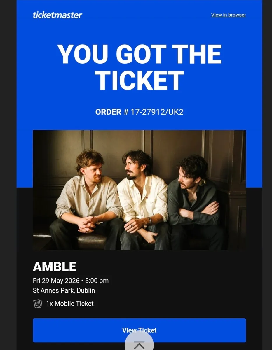 Amble ticket