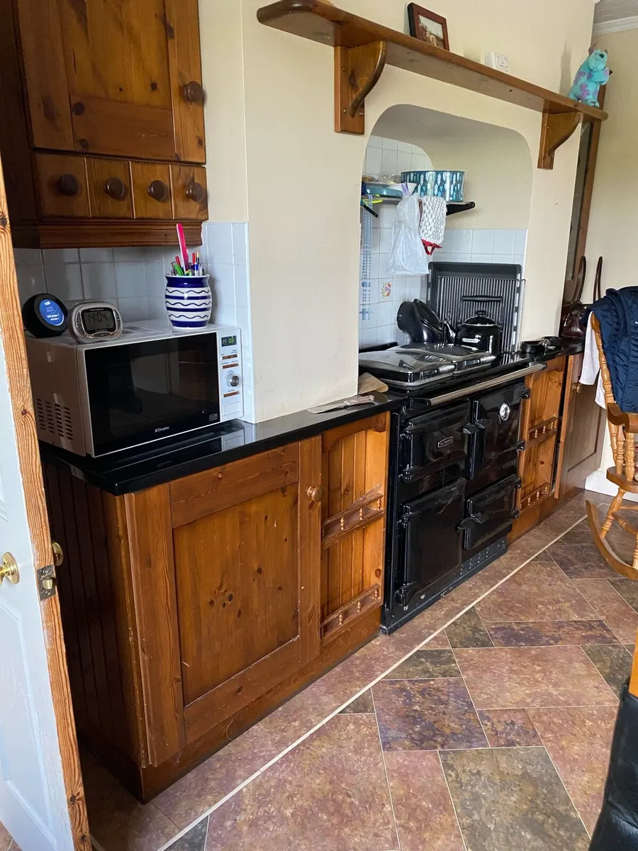 Solid Pine Kitchen c/w Black Granite Worktop - Image 2