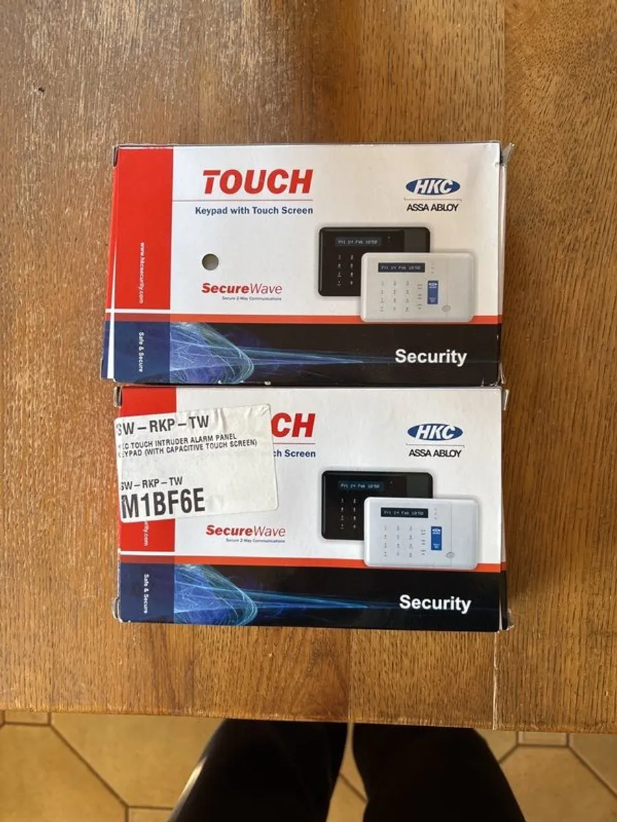 2 HKC Intruder Alarm Touchscreen Keypads - Image 1