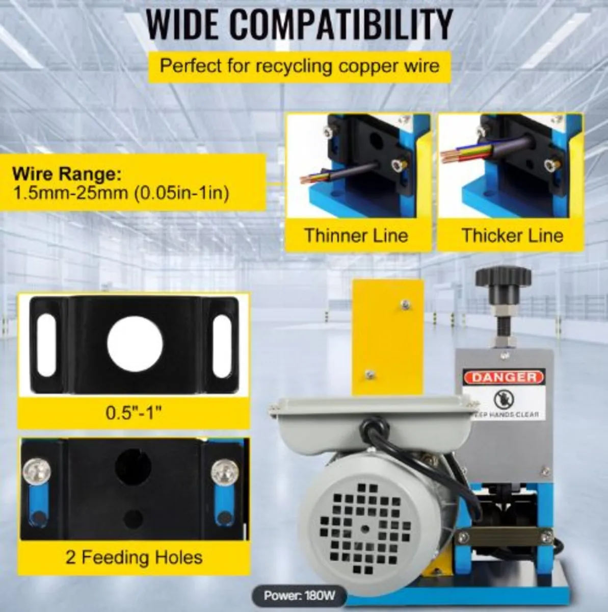 Electric Wire Stripping Machine Φ1.5mm~Φ25mm - Image 3