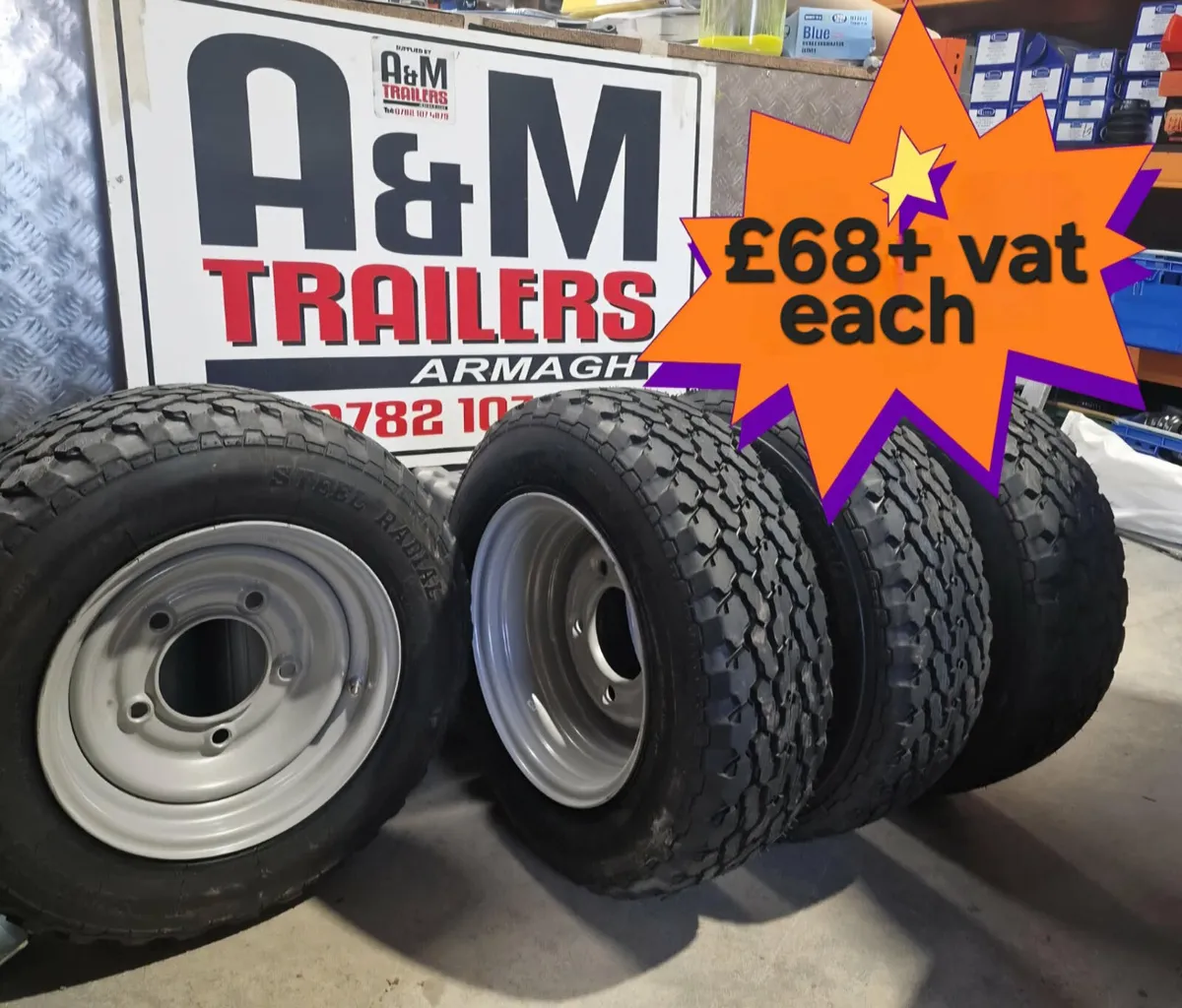 Plant trailer wheels 185 70 13 - Image 1