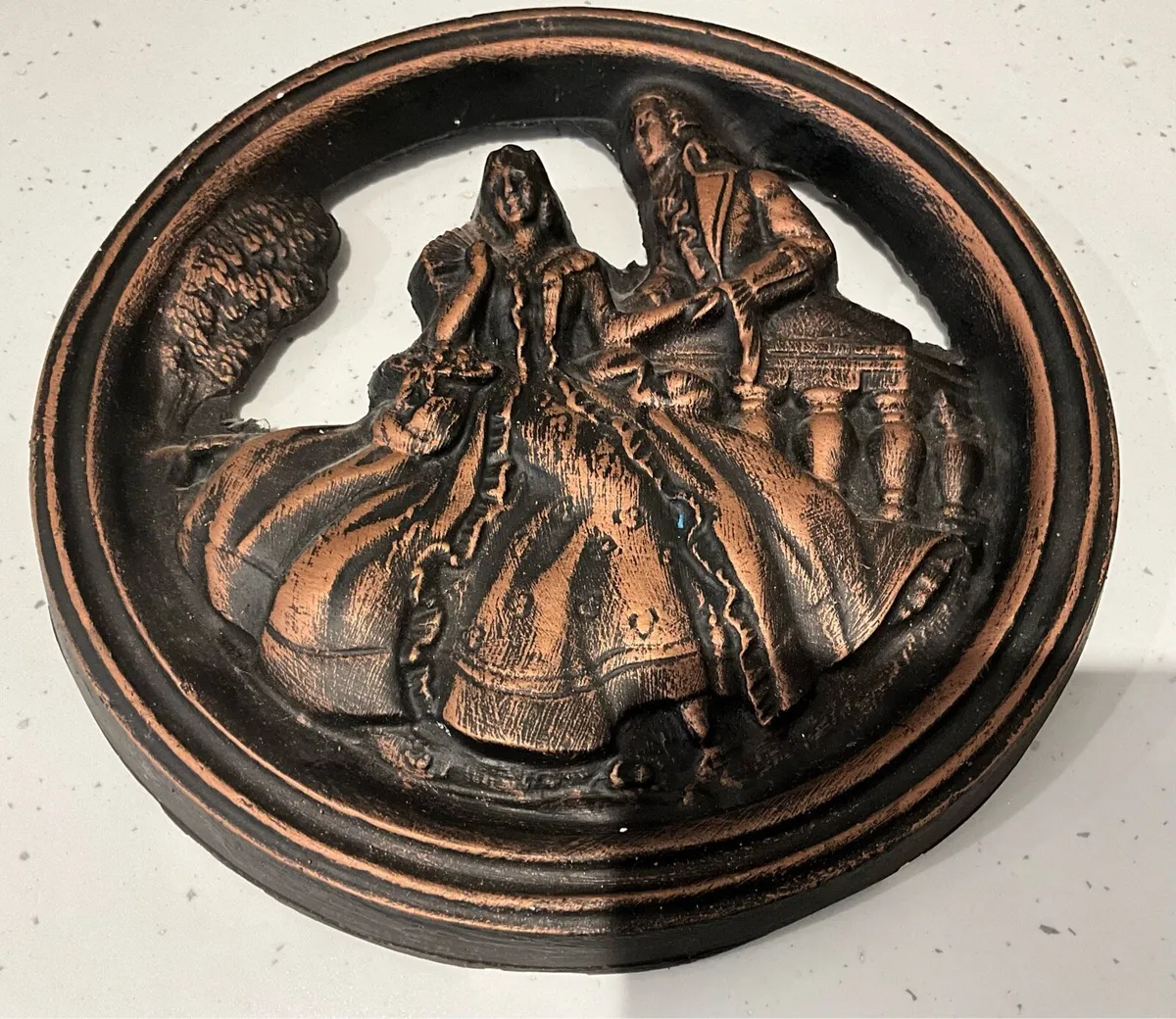 Vintage Victorian Plaster Relief Wall Plaque - Image 1