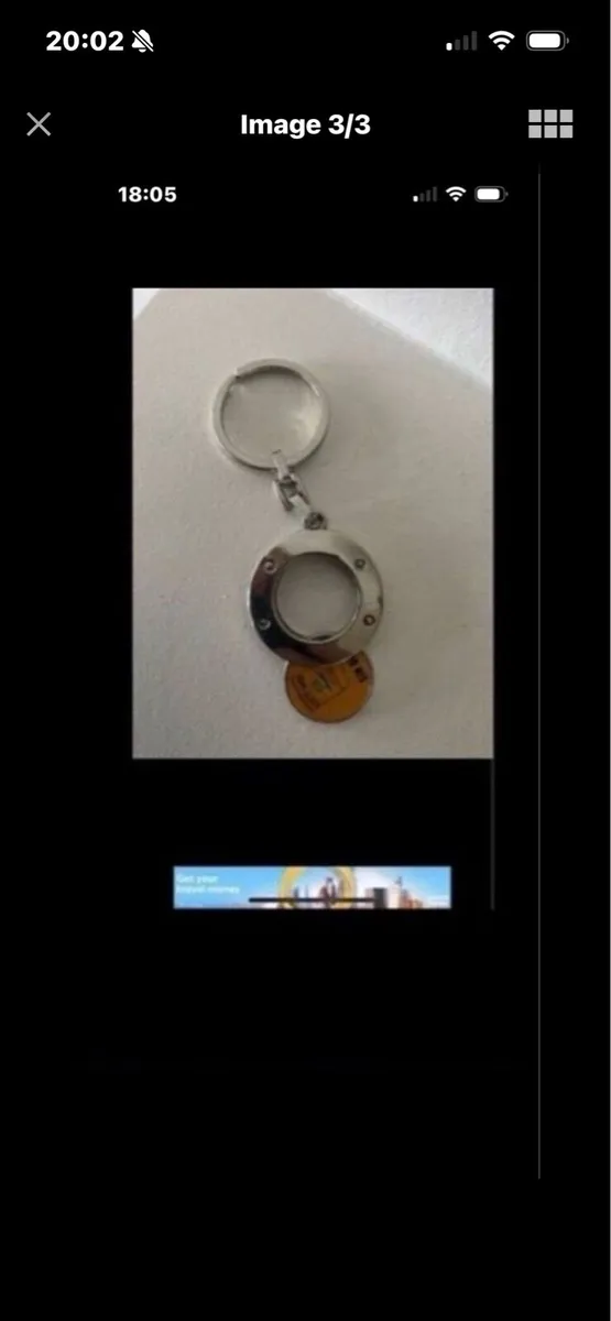 Rare Cutty Sark Key Ring/ Trolly Coin - Image 3