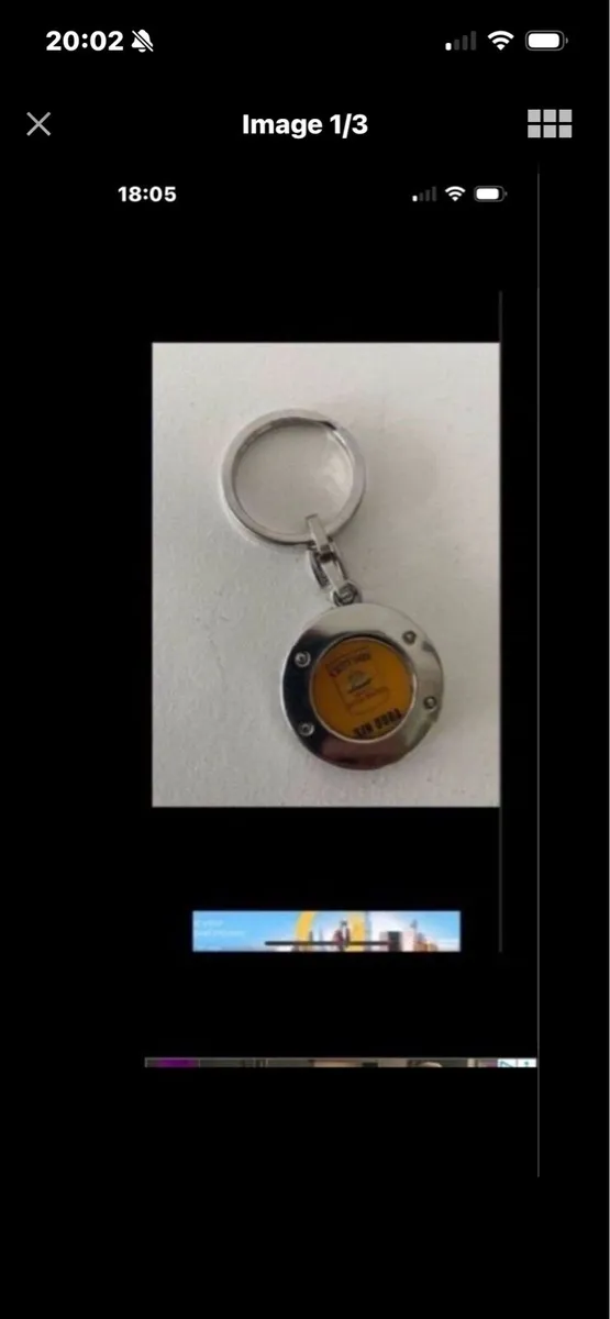 Rare Cutty Sark Key Ring/ Trolly Coin - Image 1