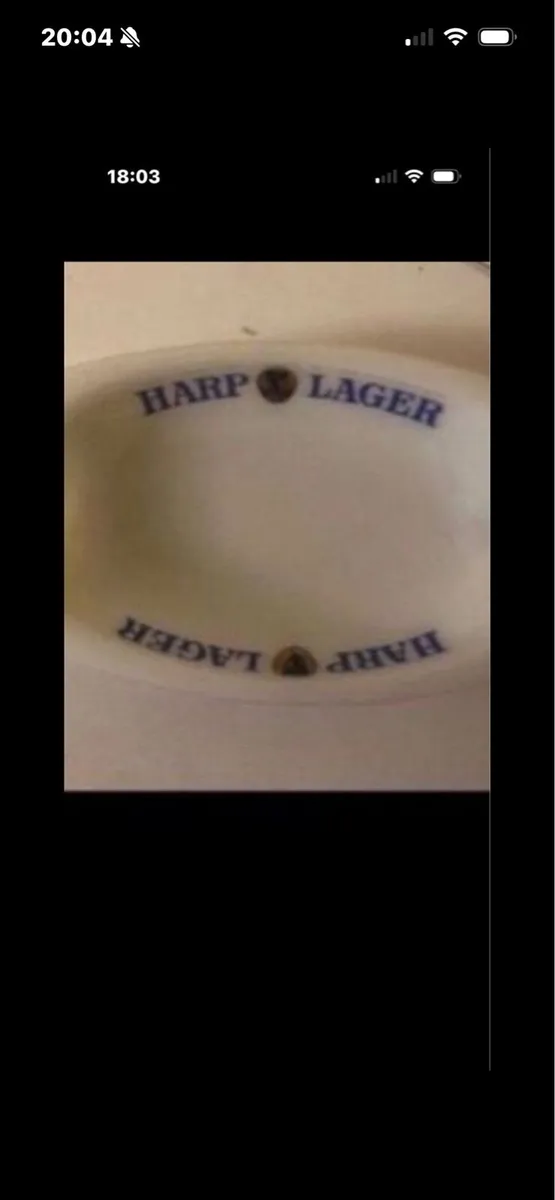 Vintage Harp lager Dish/ Tip Tray/ Ashtray - Image 2