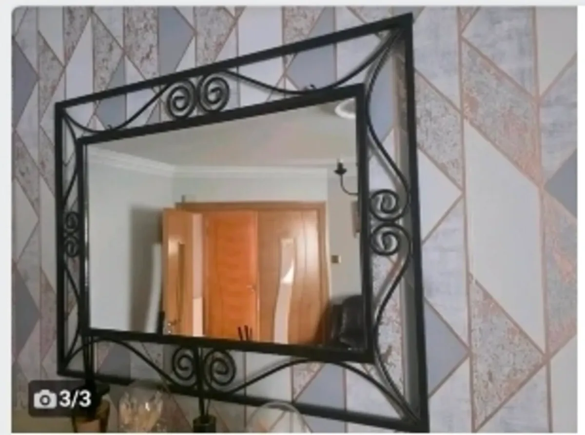 Iron mirror  excellent condition