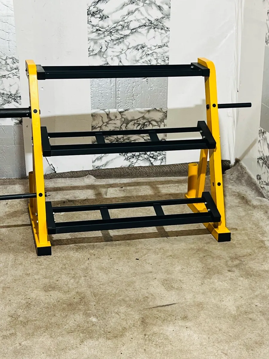 3 tier dumbbells and kettlebell rack - Image 1