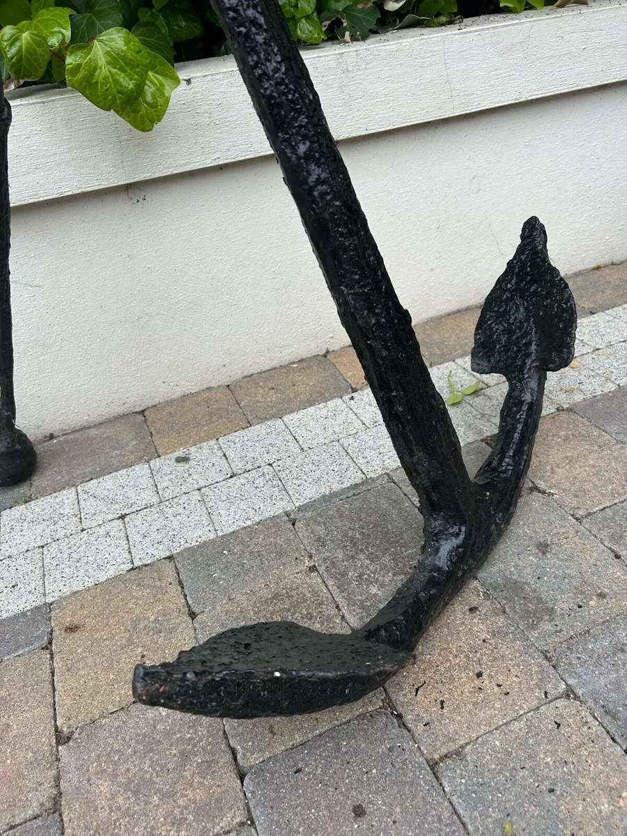 Antique hand forged ships anchor - Image 2