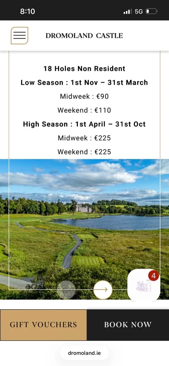 4 ball in Dromoland Castle Golf Club - Image 3