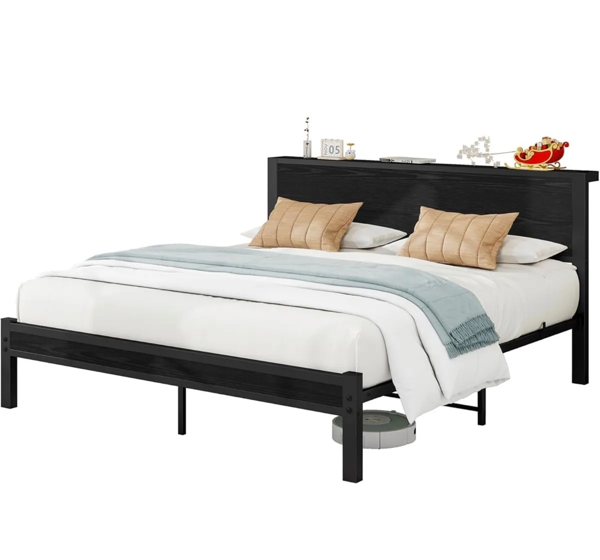 King Size Bed Frame Metal Platform Bed Frame King - Image 2
