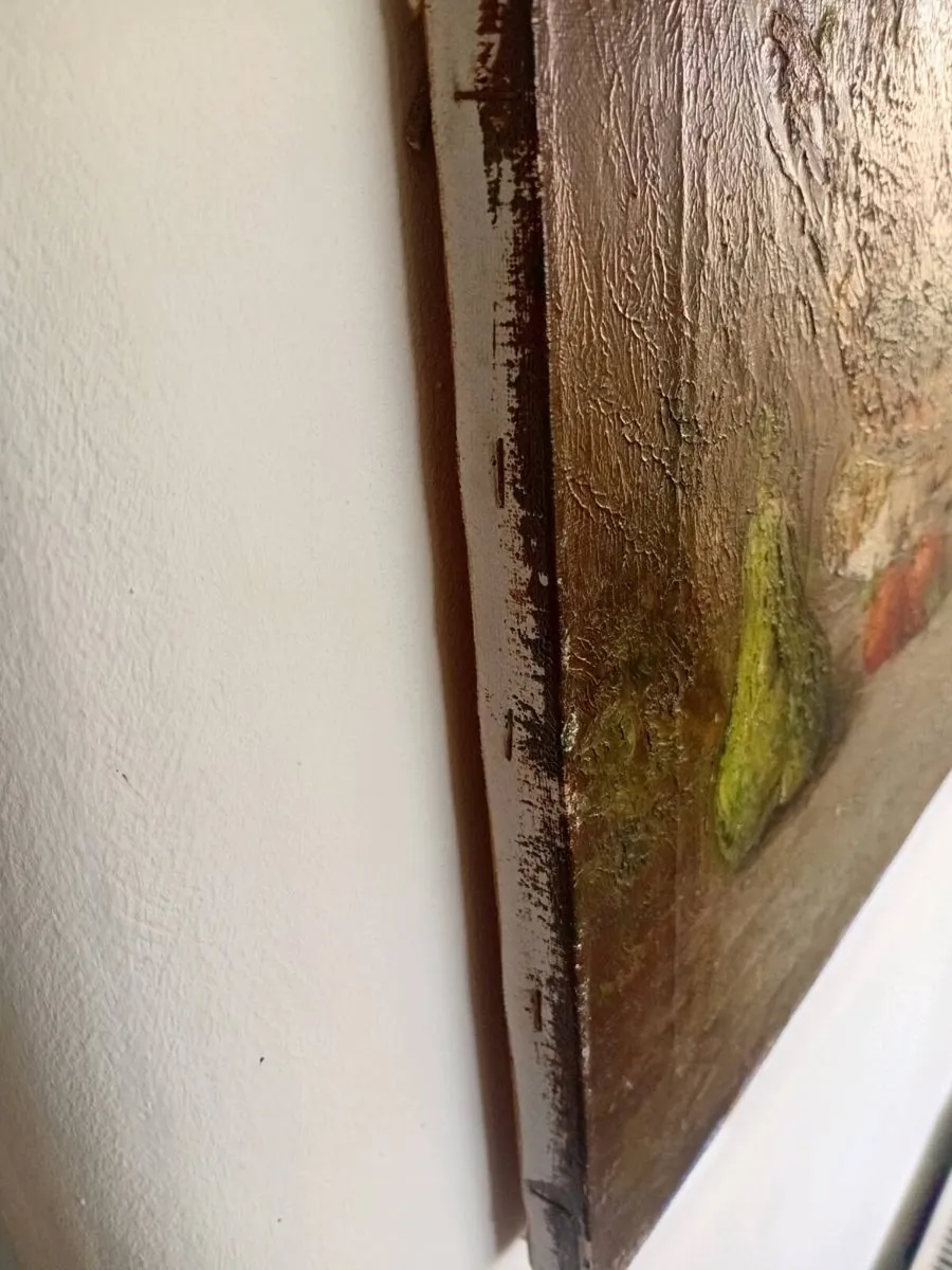 vintage impasto oil painting signed chancellor - Image 2