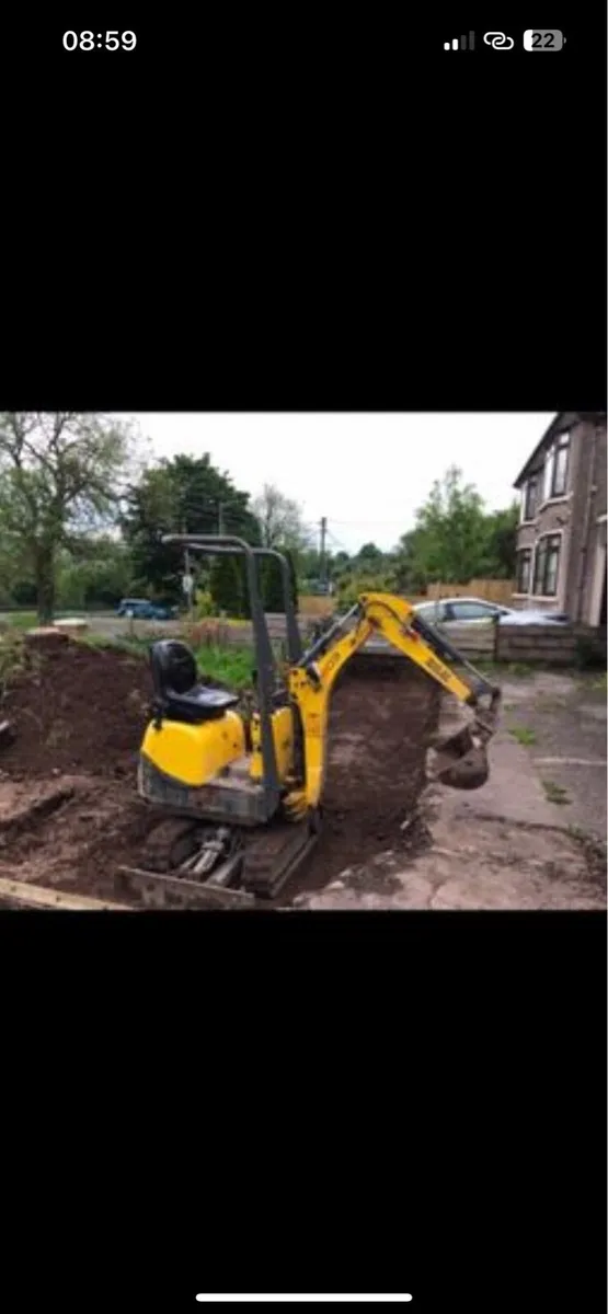 MINI DIGGER HIRE CORK CITY GROUNDWORK SERVICES - Image 2