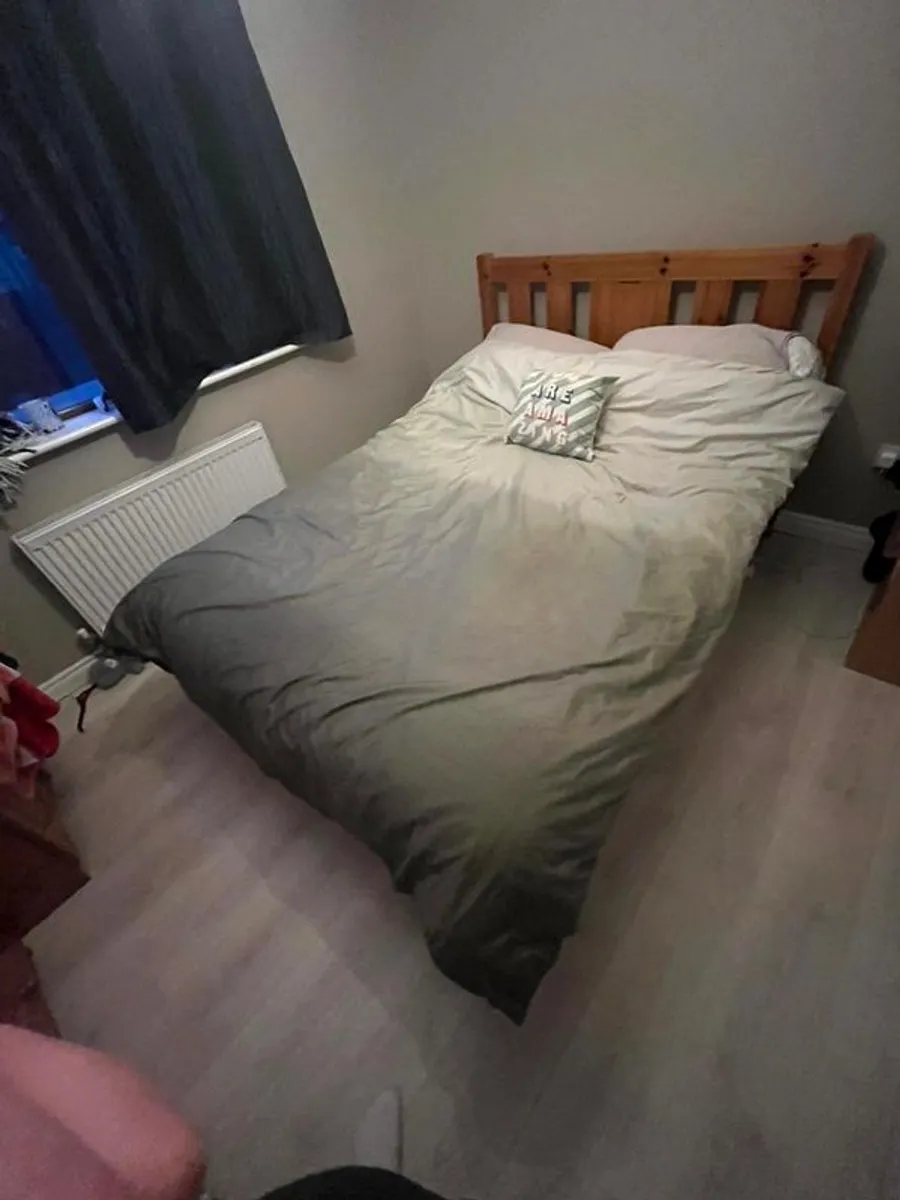 Double bed with Mattress - Image 1