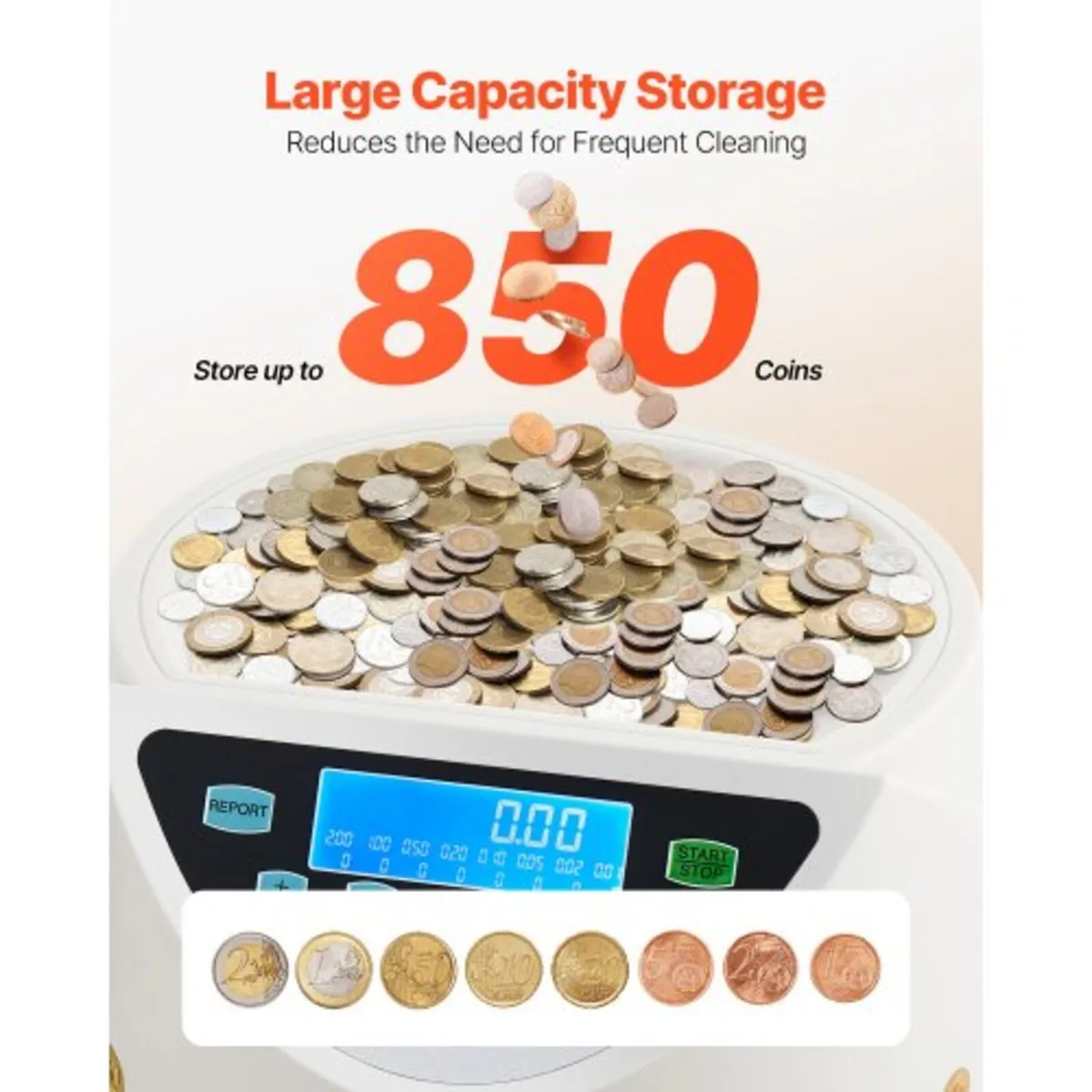 EURO Coin Sorter, Coin Counter Machine for 8 Kinds - Image 3