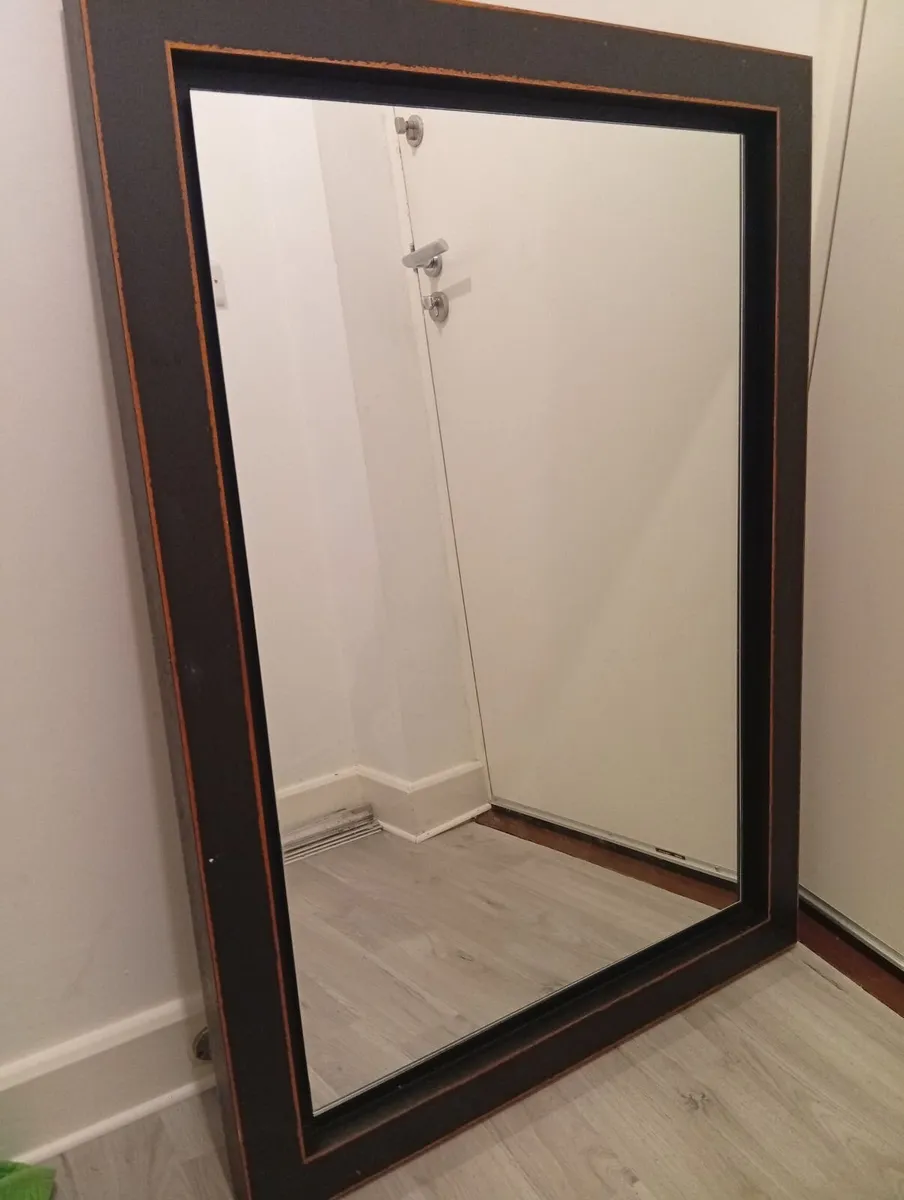 Huge wooden mirror - Image 4