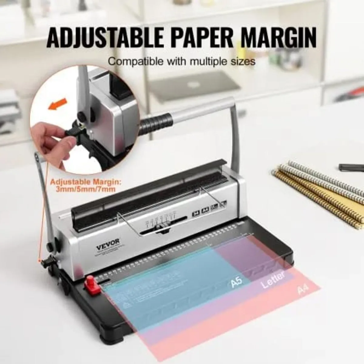 Coil Spiral Binding Machine, Manual Book Maker 34- - Image 3