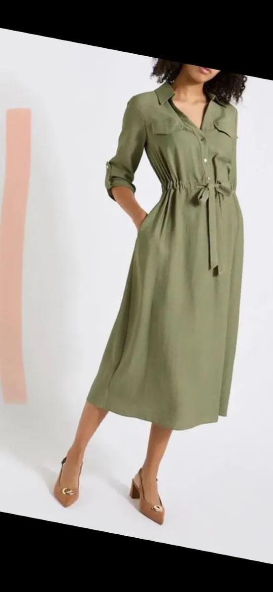 NEW Ladies Khaki Utility Skirt Dress - 2 Sizes