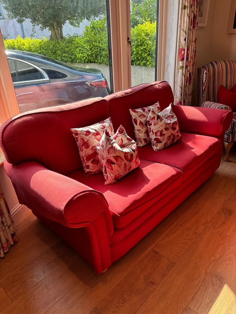3 seater sofa and armchair - Image 1