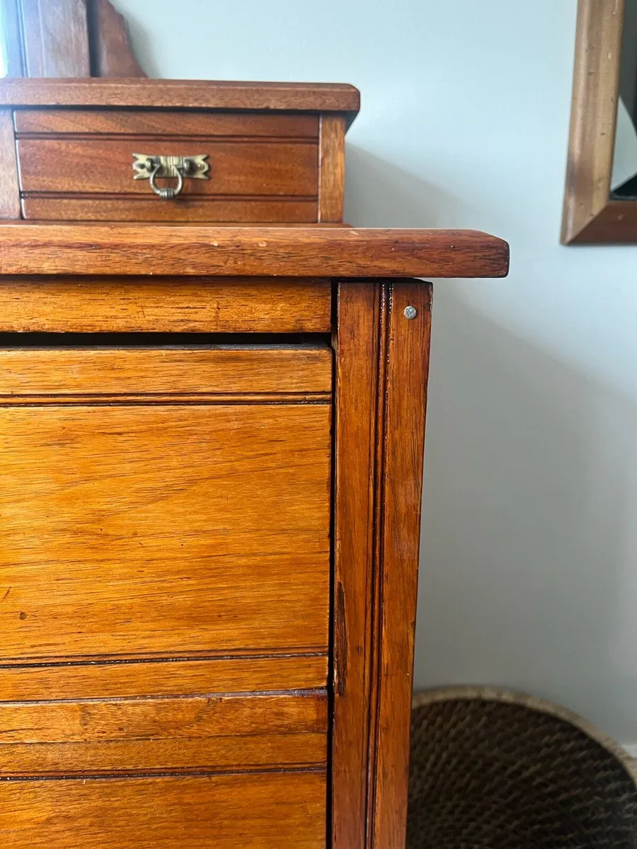 Vintage wooden dressing table - Image 3