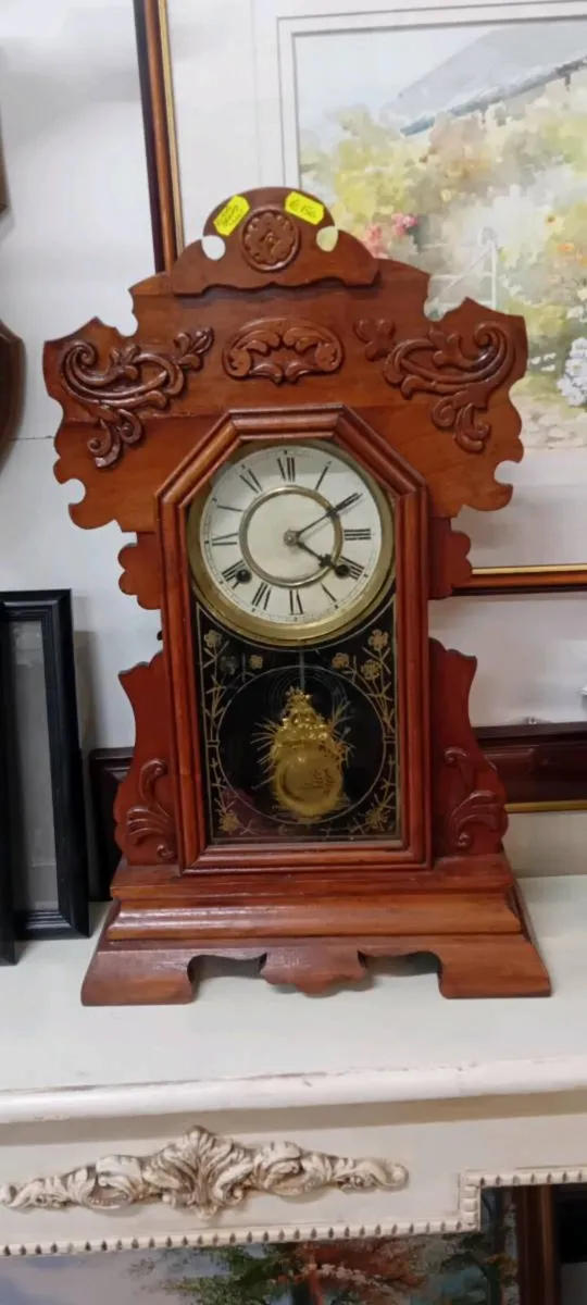 Edwardian Gingerbread Mantle Clock