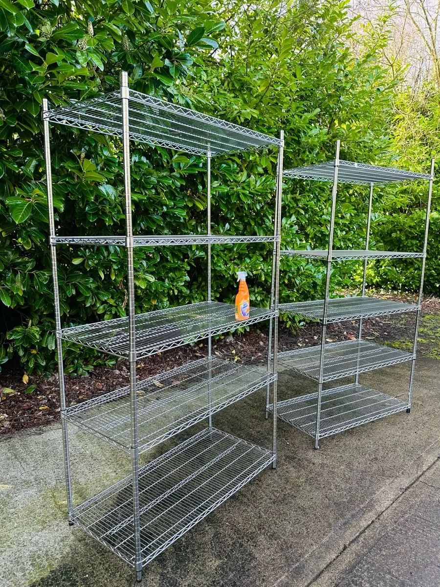 CHROME STAINLESS STEEL SHELVING HEAVY DUTY - Image 3