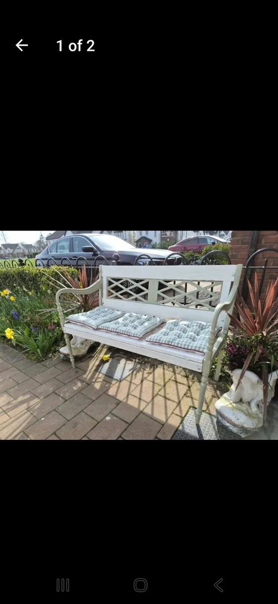 GARDEN BENCH CAST IRON FURNITURE BISTRO