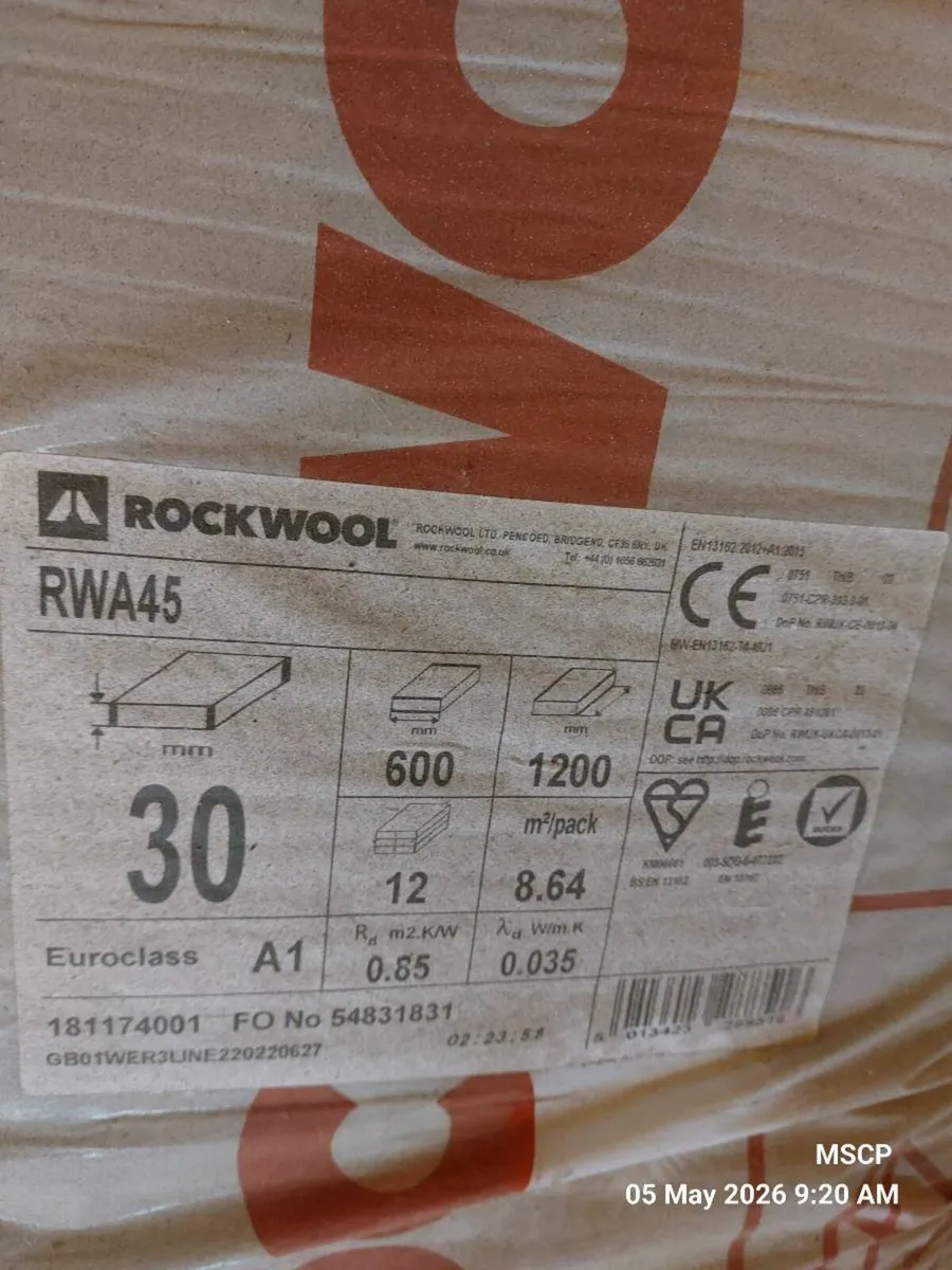 Rockwool 600mm x 1200mm - Image 1