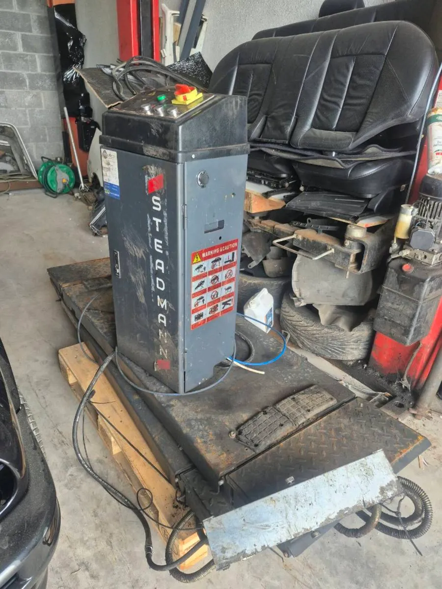 On floor scissors lift
