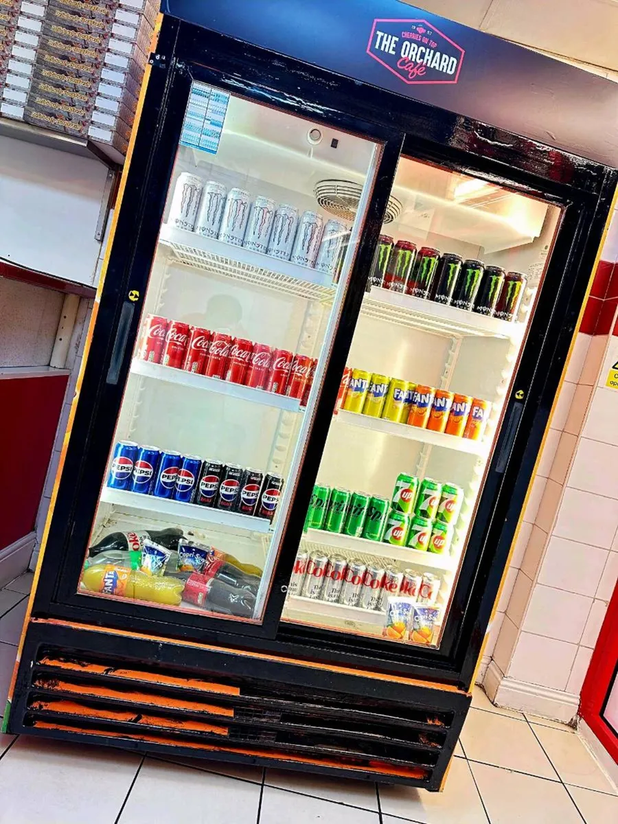 Commercial Double Glass Door Drinks Fridge – - Image 1