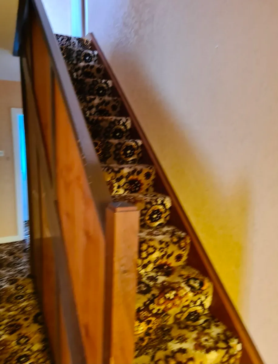 Solid Mahogany Stairs & Bannister - Image 1