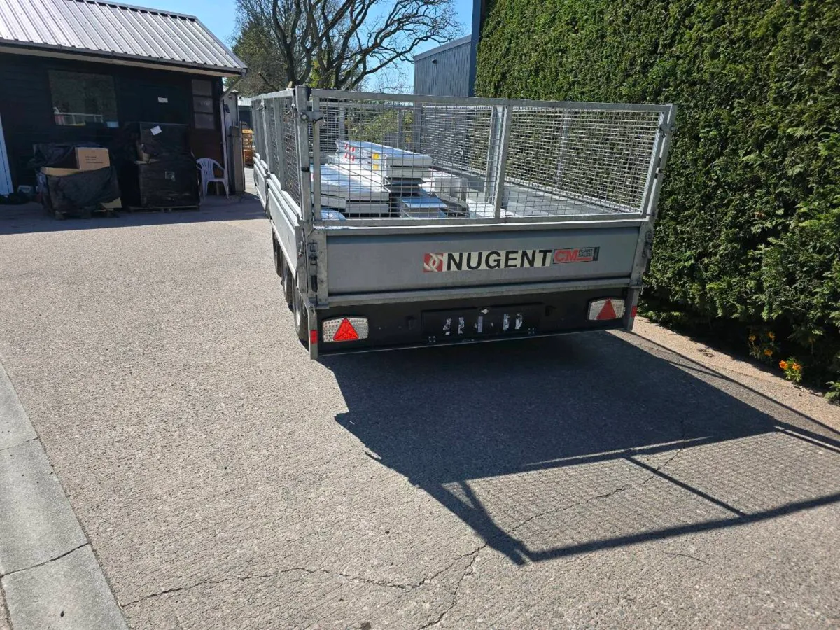 14ft nugent tri axle dropside trailer & meshsides - Image 4