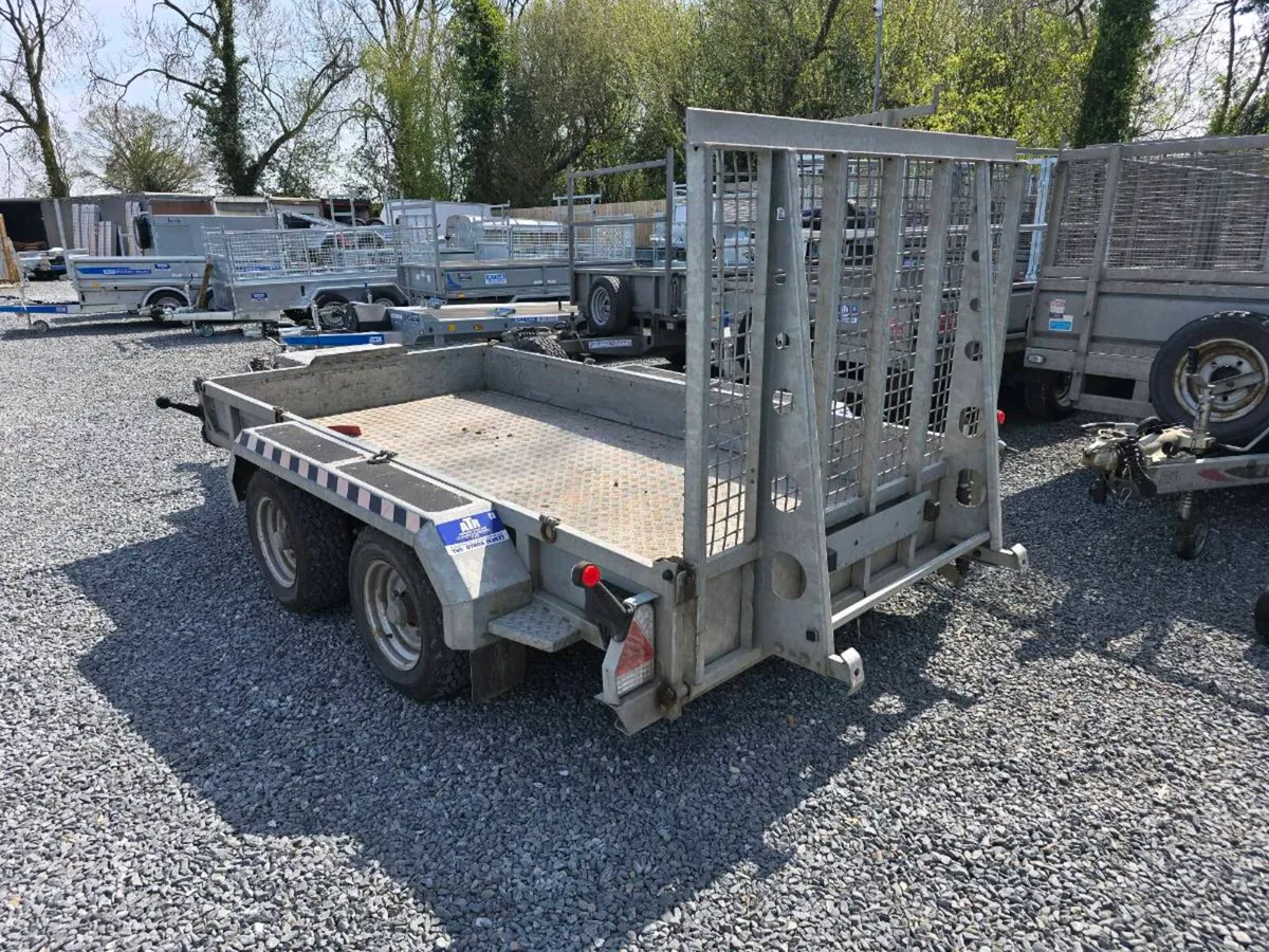 Nugent 10x5ft 3.5ton digger plant trailer - Image 1