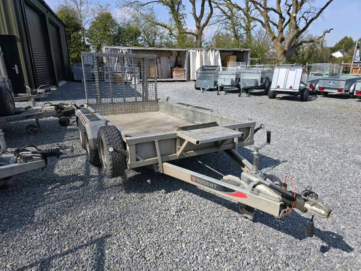 Nugent 10x5ft 3.5ton digger plant trailer - Image 3