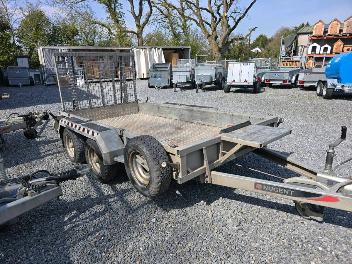 Nugent 10x5ft 3.5ton digger plant trailer - Image 4