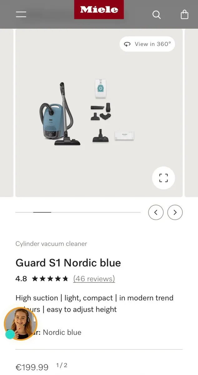 Miele S1 Blue Hoover - Image 4