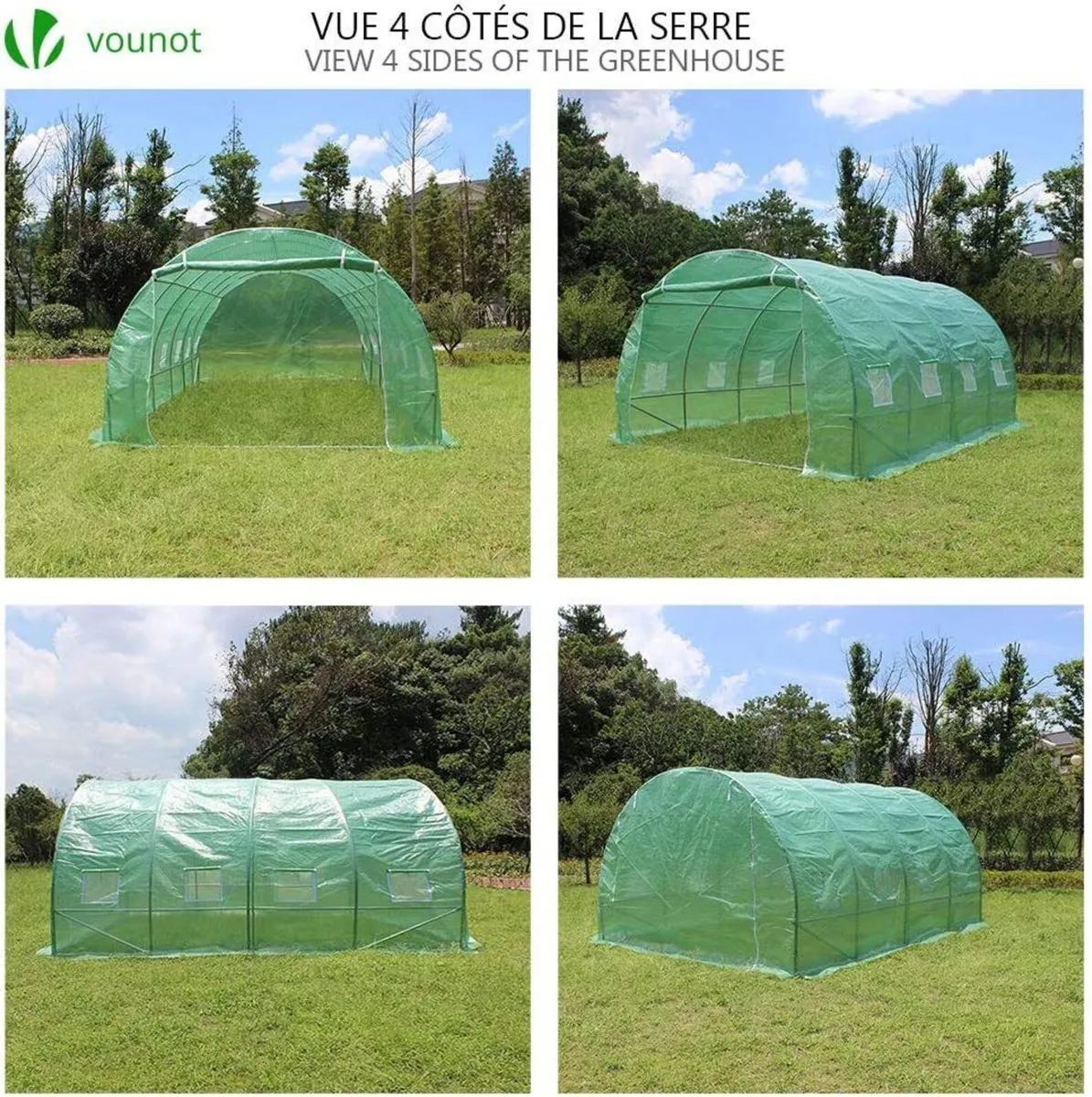 Greenhouse Polytunnel 4x3x2m (12m²) Gardening Walk - Image 3