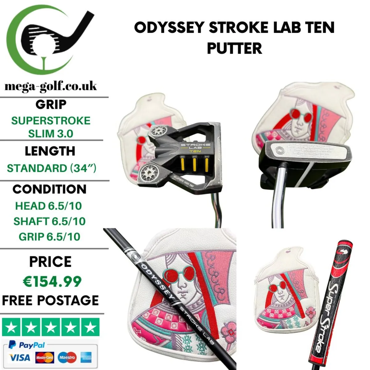 Odyssey Stroke Lab Ten Putter / 34'' - Image 1