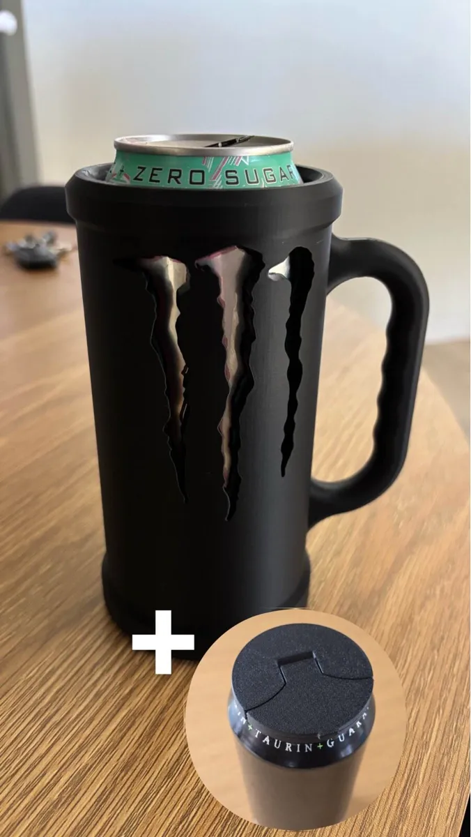 Monster Can Holder + Lid - Image 1