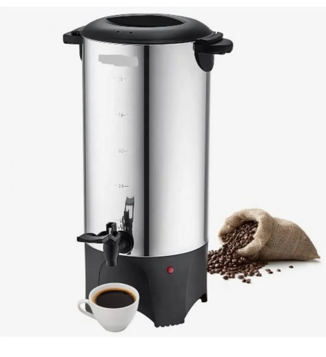 Commercial Coffee Urn, 50 Cups Stainless Steel - Image 3