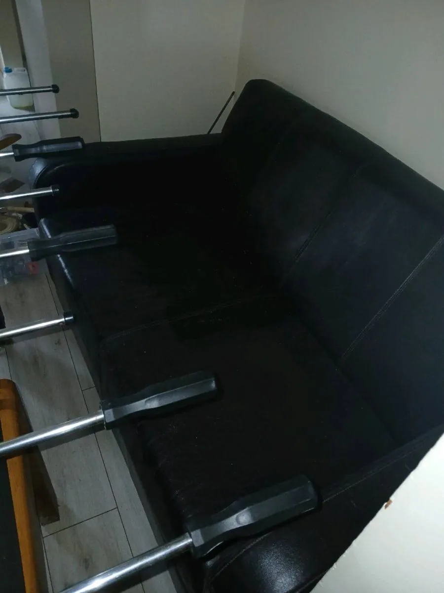 Faux leather small sofa - Image 1