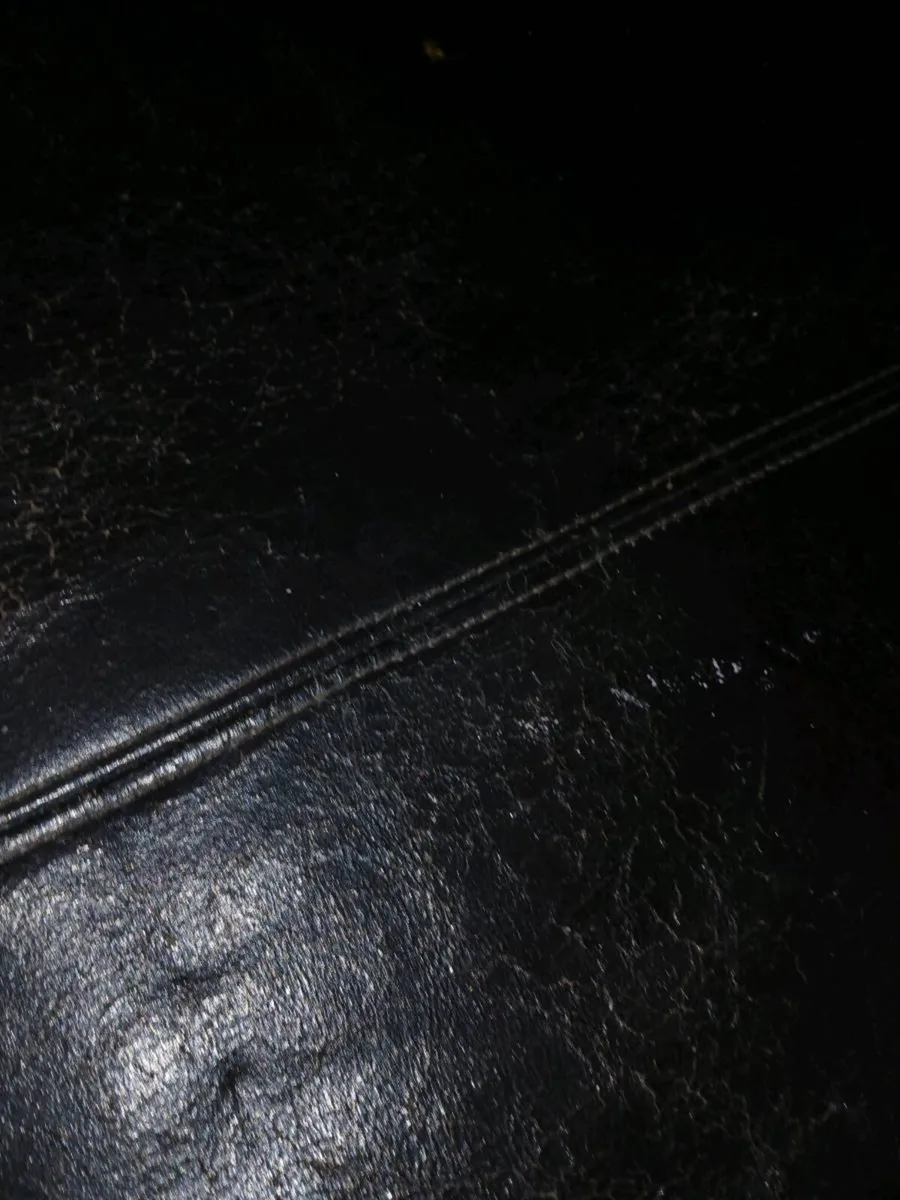 Faux leather small sofa - Image 2