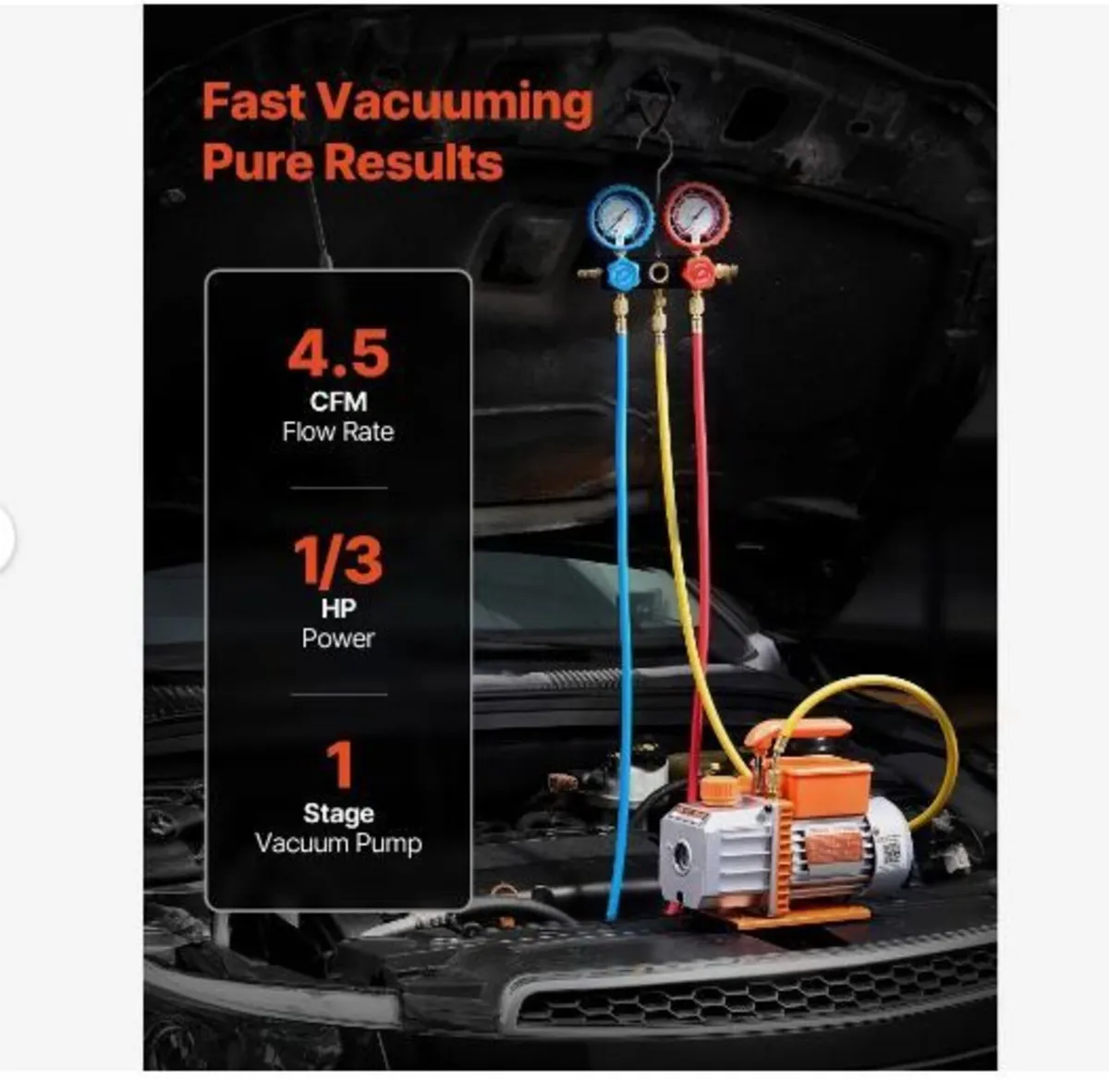 AC Vacuum Pump and Gauge Set - Image 3