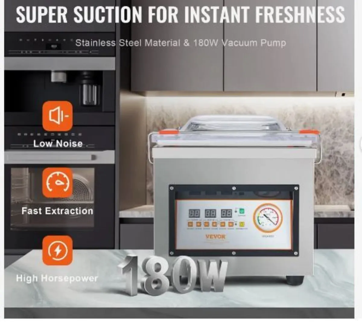 Chamber Vacuum Sealer, 320W Sealing Power - Image 3