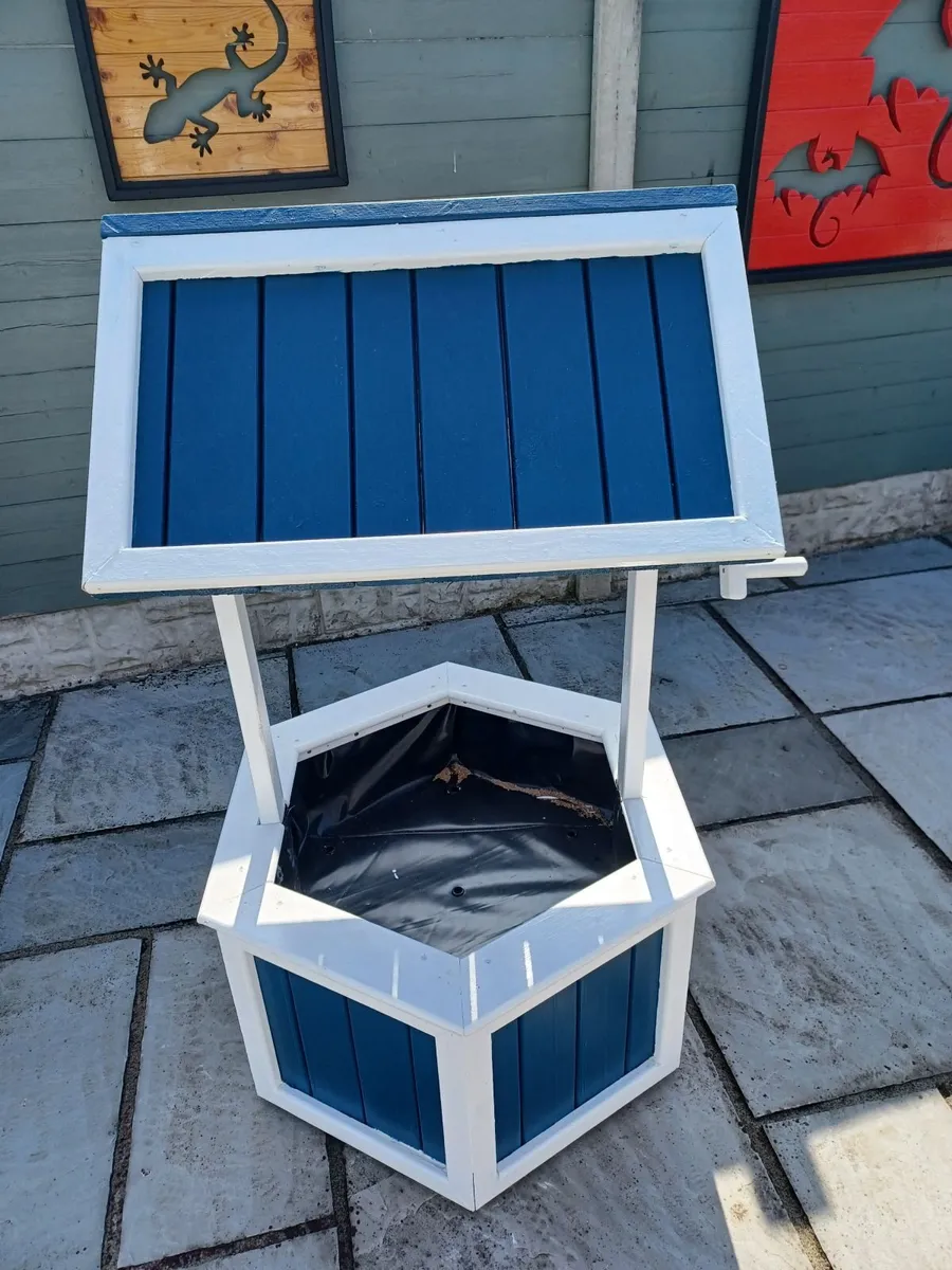 Handmade Wooden Wishing Well - Image 2