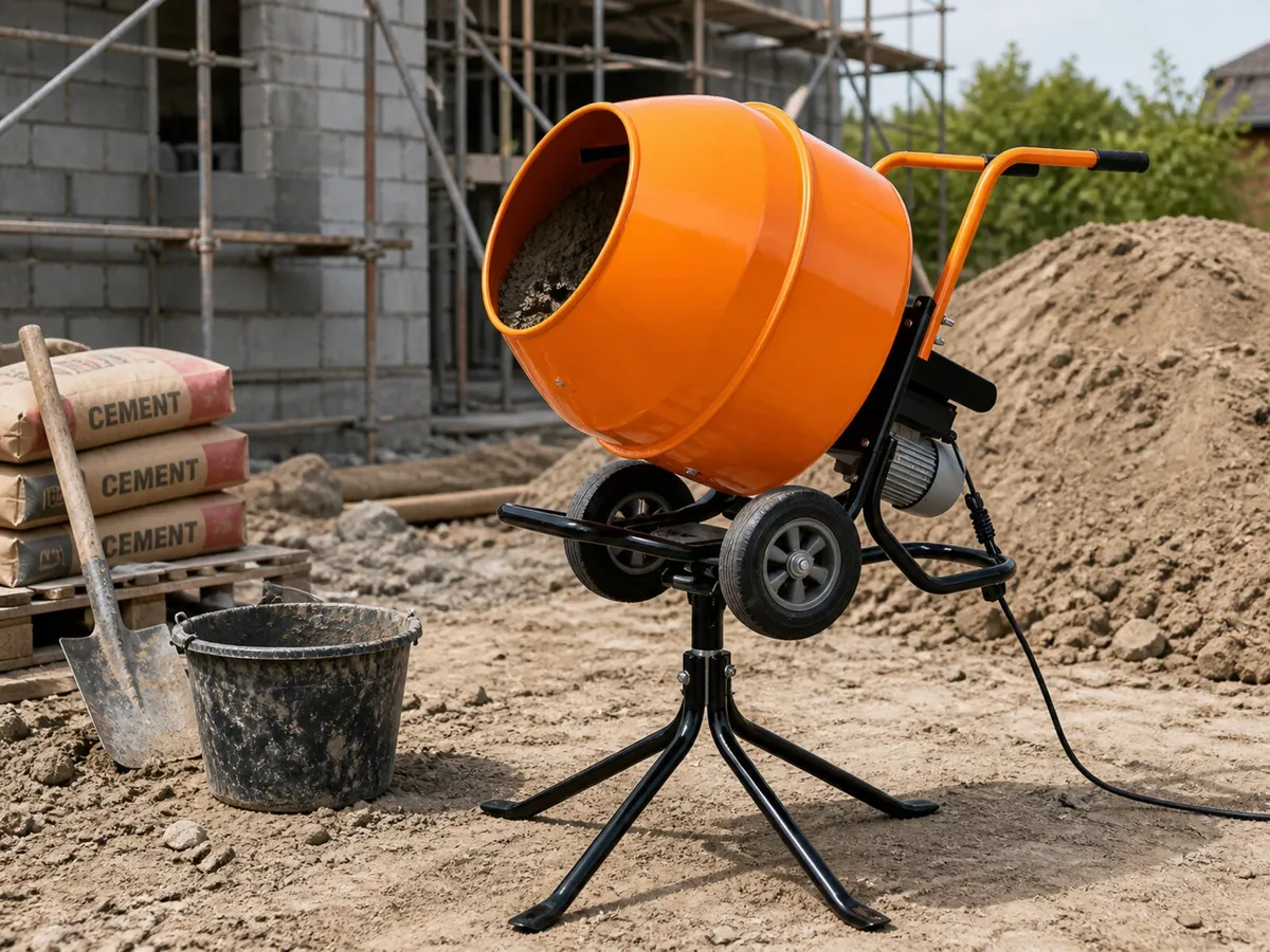 110V Cement Mixer 140L - Image 1