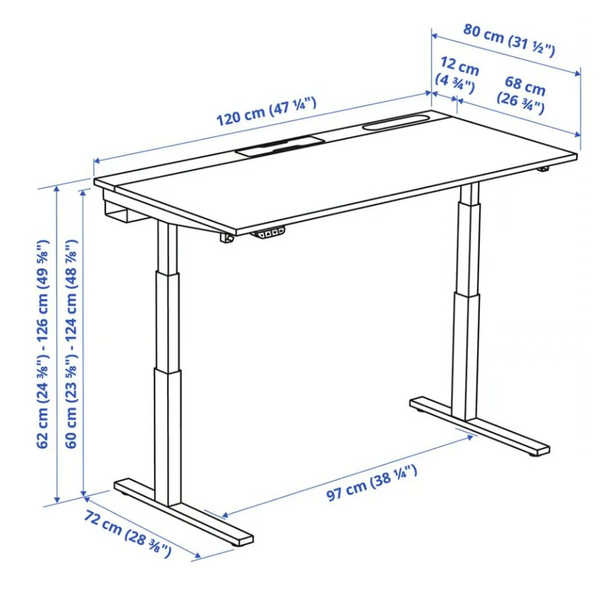 IKEA rising desk - SAVE 70 euros - Image 2