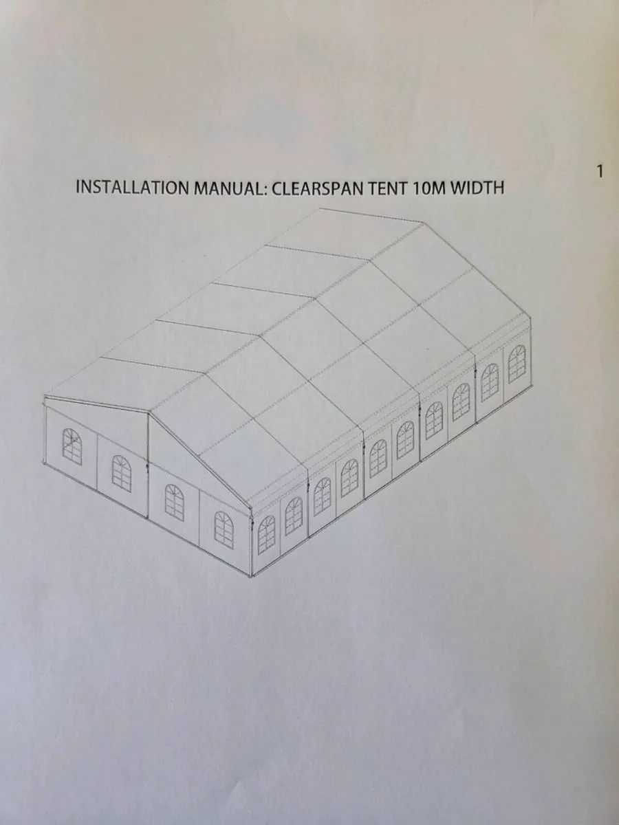 White PVC Marquee - Image 1